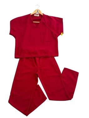 BOB BARKER Movie and TV Clothes S SCREEN-USED 2 PC inmate WITH COSTUMES DEPT TAG